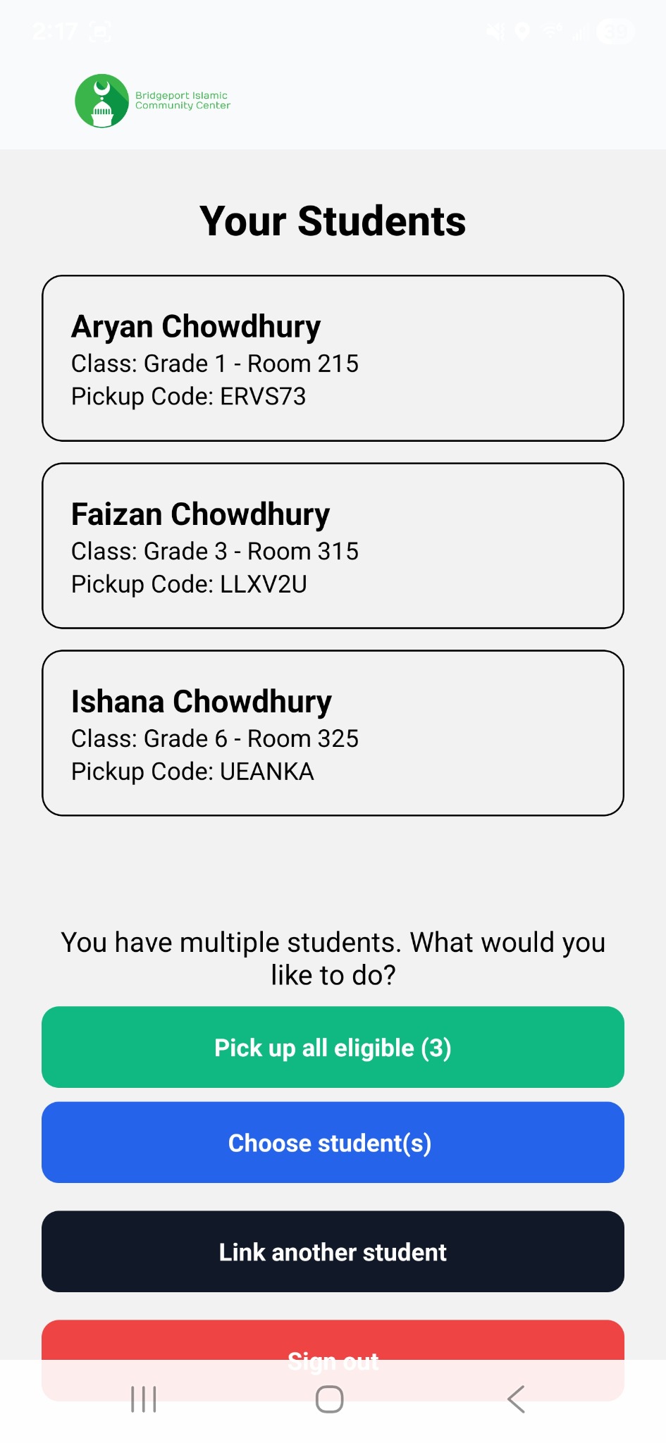 Parent app
